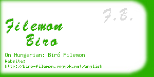 filemon biro business card